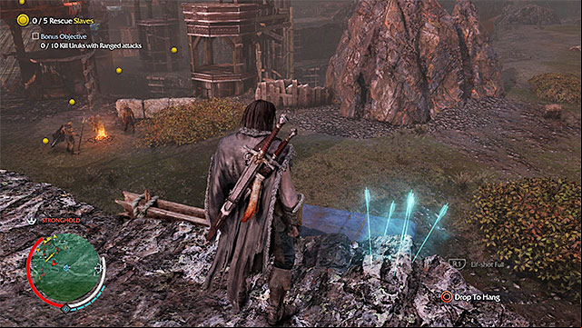 You can replenish your ammunition e.g. by finding arrows - The Watcher | Outcast Rescue Missions - Outcast Rescue Missions - Middle-earth: Shadow of Mordor Game Guide