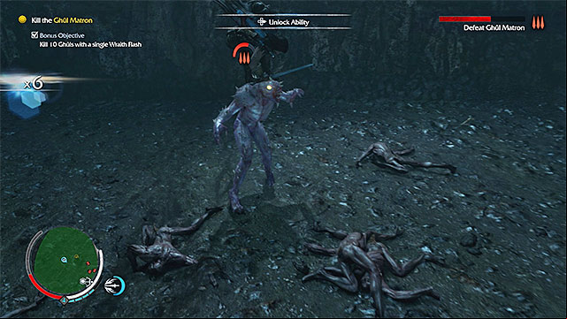Interchangeably attack and jump over (or to the sides of) the Matron - Nameless Things (sword) | Weapon Missions - Weapon Missions - Middle-earth: Shadow of Mordor Game Guide