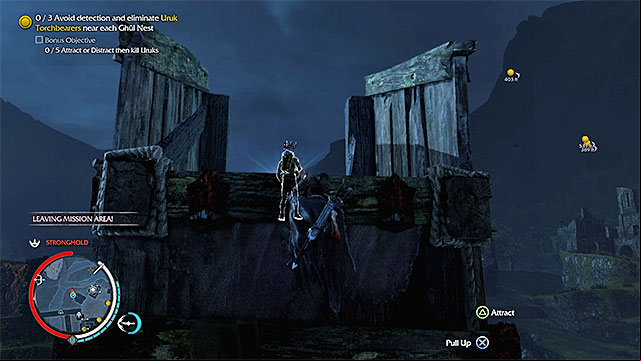 You can distract the enemies, e.g. while hanging down a ledge. - The Scouring of the Shadow (dagger) | Weapon Missions - Weapon Missions - Middle-earth: Shadow of Mordor Game Guide