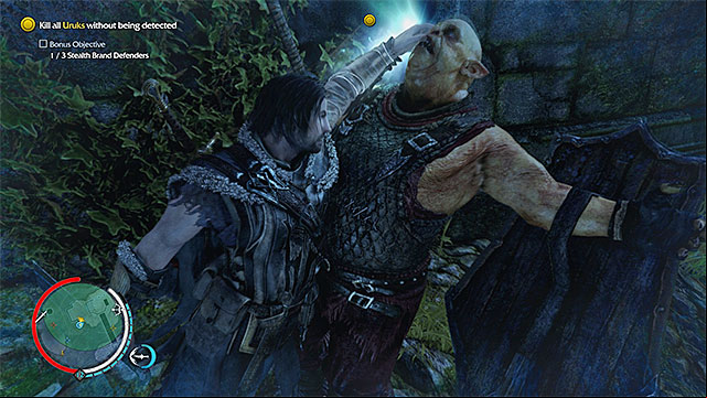 Brand the shielded orcs - A Knife in the Dark (dagger) | Weapon Missions - Weapon Missions - Middle-earth: Shadow of Mordor Game Guide