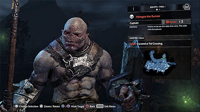 You can single out any Captain of the Saurons army - Extra mission: Brand the Warchiefs | Main missions - Main missions - Middle-earth: Shadow of Mordor Game Guide