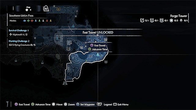 After you select an active tower, you can, e.g. teleport there or speed up time - Forge Towers and various areas within Mordor | Combat - Combat - Middle-earth: Shadow of Mordor Game Guide