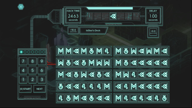 In the upper part you will notice elements that must be found in one of the sequences shown below - Hacking (Matrix) - Shadowrun: Hong Kong - Game Guide and Walkthrough