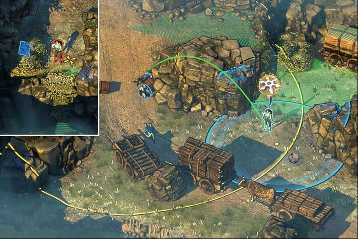 When the situation calms down, jump in to the river and swim to its upper parts - Mission 2 - Nakasendo Road | Walkthrough - Campaign - Shadow Tactics: Blades of the Shogun Game Guide