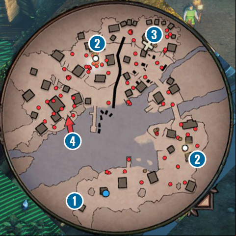 Hayato, Yuki and Aiko have to obtain some information about the rebels (1) - Mission 6 - Hida Village | Walkthrough - Campaign - Shadow Tactics: Blades of the Shogun Game Guide
