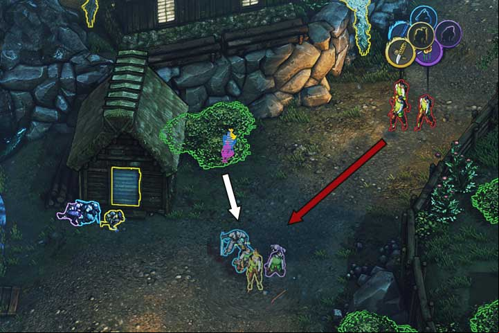 Swim across the river, hide in the bushes and get ready to eliminate the patrol - Mission 6 - Hida Village | Walkthrough - Campaign - Shadow Tactics: Blades of the Shogun Game Guide