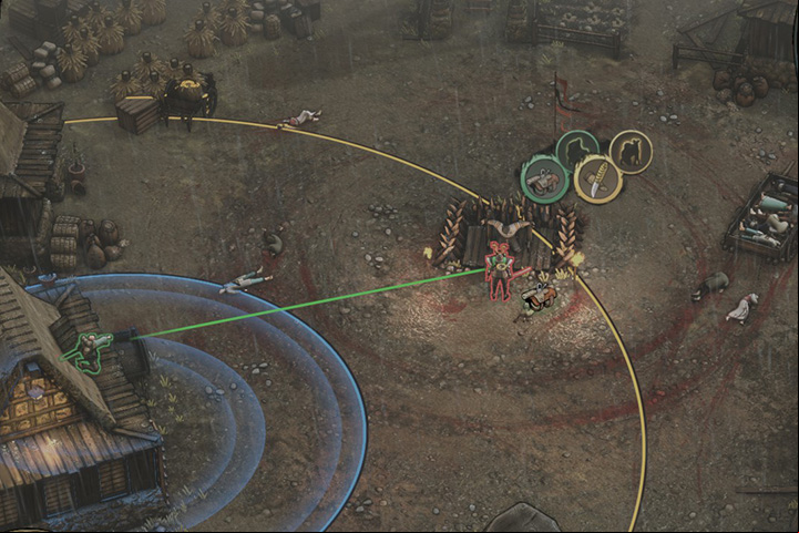 The Shadow Mode will let you finish off this strong opponent quickly and painlessly. - Mission 7 - Suganuma Village | Walkthrough - Campaign - Shadow Tactics: Blades of the Shogun Game Guide