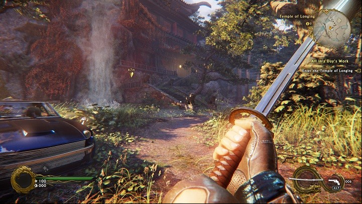 The car is smashed, so it is time to go on foot - All in a Days Hard Work | Main missions - Main missions - Shadow Warrior 2 Game Guide