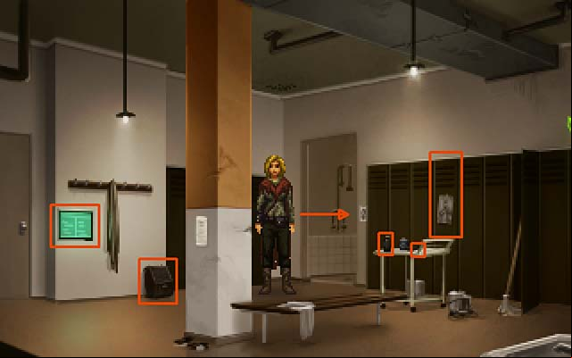 Finally, take a rag and a bottle of floor cleaner from the cart - Get to the doctors office - Act one - Shardlight - Game Guide and Walkthrough