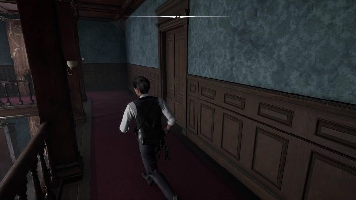 The second door on the left leads to your old room - Sherlock Holmes Chapter One: Mothers love, Sherlocks room - walkthrough - Motherly love - Sherlock Holmes Chapter One Guide