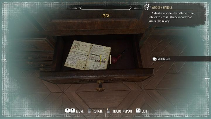 The key you found hidden under the newspaper can be used to open the drawer in the closet located near the front door - Sherlock Holmes Chapter One: Mothers love, Sherlocks room - walkthrough - Motherly love - Sherlock Holmes Chapter One Guide