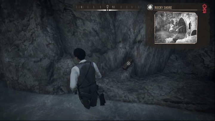 Exact location: To get this collectible, you need to descend to the beach and search along the rocks - Sherlock Holmes Chapter One: Treasures - list of all - Secrets & Collectibles - Sherlock Holmes Chapter One Guide