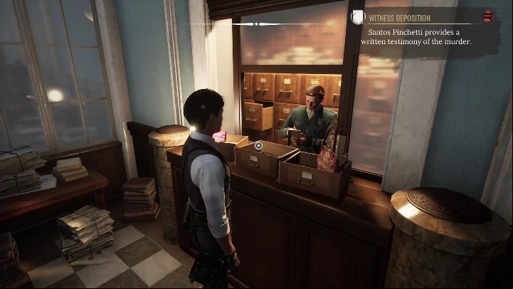 In the drawers, you will find - Sherlock Holmes Chapter One: Sacrificial Lamb, Police Station - walkthrough - Sacrificial lamb - Sherlock Holmes Chapter One Guide