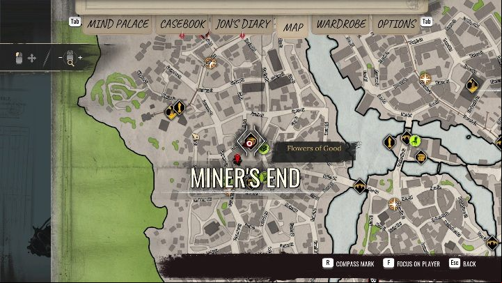 There's a bar in the middle of Miner's End - Sherlock Holmes Chapter One: For the Birds, Cordona stories - Cordon Tales - Sherlock Holmes Chapter One Guide