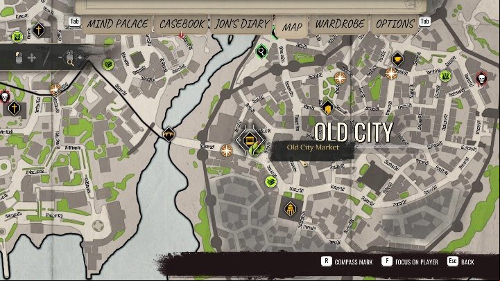 Location: the main market in Old City - Sherlock Holmes Chapter One: Pillar of Knives - walkthrough, Cordona stories - Cordon Tales - Sherlock Holmes Chapter One Guide