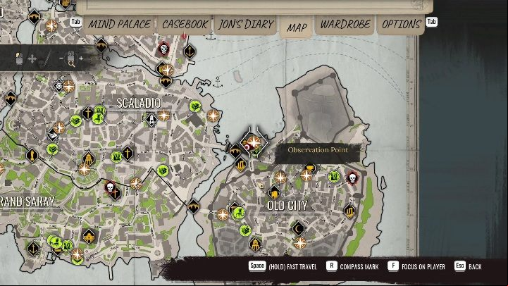 Location: a bar in the northern part of the Old City - Sherlock Holmes Chapter One: Pillar of Knives - walkthrough, Cordona stories - Cordon Tales - Sherlock Holmes Chapter One Guide