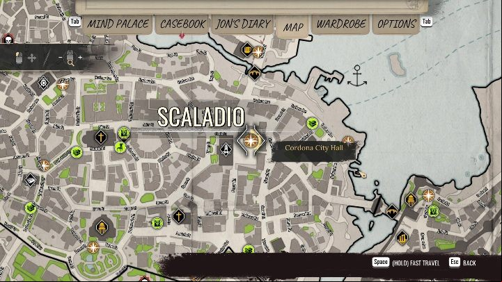 1 - Sherlock Holmes Chapter One: Treasure Island, Stage 1 - walkthrough, solution - Cordon Tales - Sherlock Holmes Chapter One Guide