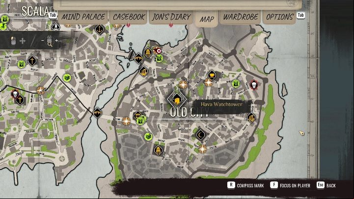 Region: The center of Old City - Sherlock Holmes Chapter One: Treasure Island, Stage 1 - walkthrough, solution - Cordon Tales - Sherlock Holmes Chapter One Guide