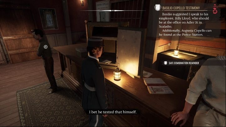 There, you need to examine a few thnings before you go further - Sherlock Holmes Chapter One: Iron Coffin - walkthrough, Other Cases - Other matters - Sherlock Holmes Chapter One Guide