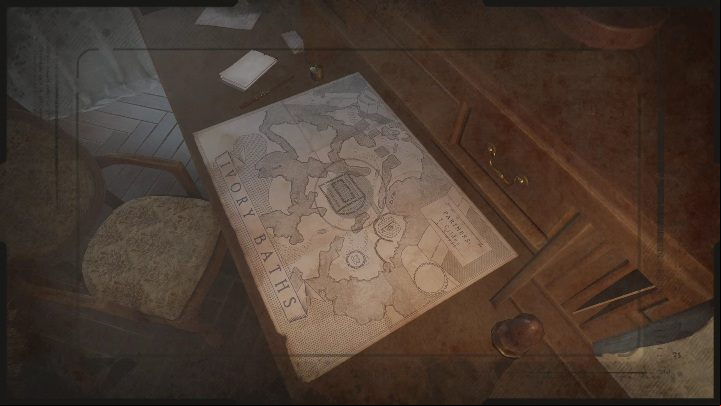 After studying the excavation plan, you need to take a picture of it - Sherlock Holmes Chapter One: Gilded Cage, Gilden Residence - walkthrough - A gold-plated cage - Sherlock Holmes Chapter One Guide