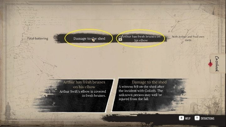 And the last possible connection is - Sherlock Holmes Chapter One: The Gilded Cage, finding Goliath - walkthrough - A Gilded Cage - Sherlock Holmes Chapter One Guide