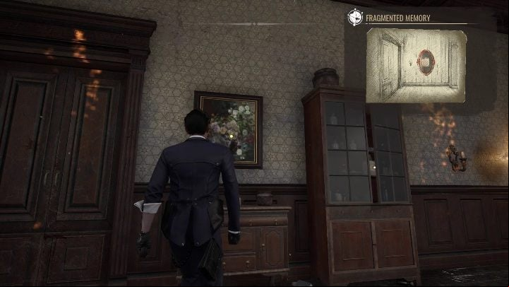 The last thing you need to examine is the painting right by the door - Sherlock Holmes Chapter One: Mothers love, Violet Room - walkthrough - A Mothers Love #3 - Sherlock Holmes Chapter One Guide