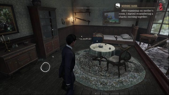 Use the Concentration Mode to discover everything in the room - Sherlock Holmes Chapter One: Mothers love, Violet Room - walkthrough - A Mothers Love #3 - Sherlock Holmes Chapter One Guide