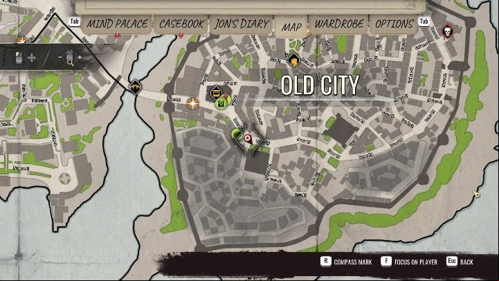 The gallery you need to go to is located in Old City - Sherlock Holmes Chapter One: The Muse From Abroad, Art Gallery - walkthrough - Muse from abroad - Sherlock Holmes Chapter One Guide