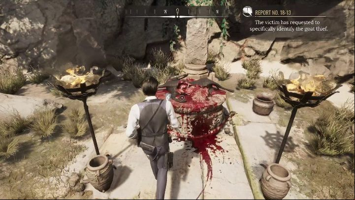 6th evidence: What's left is the altar with the victim - Sherlock Holmes Chapter One: The Scapegoat - walkthrough - Police cases - Sherlock Holmes Chapter One Guide