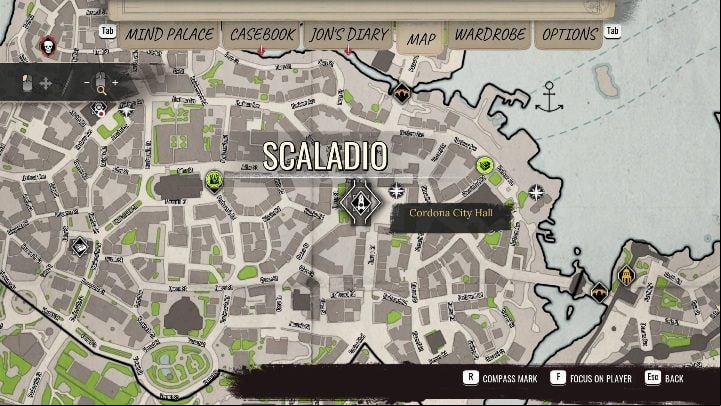 After finding all the clues at the police station, it's time to go to the City Hall - Sherlock Holmes Chapter One: Plan Bee - walkthrough - Police cases - Sherlock Holmes Chapter One Guide
