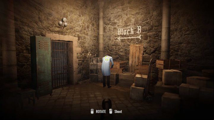 Return to the guard and interact with the point marked next to the grate - Sherlock Holmes The Awakened: Chapter 3 - Edelweiss Institute - Chapter 3 - Edelweiss Institute - Sherlock Holmes The Awakened Walkthrough