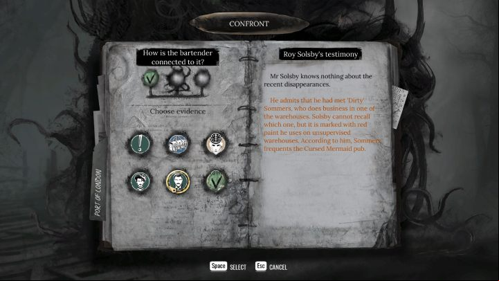 After talking with Roy, the evidence in the Kimihia's abduction case will be updated - Sherlock Holmes The Awakened: Port of London - Chapter 2 - Port of London - Sherlock Holmes The Awakened Walkthrough