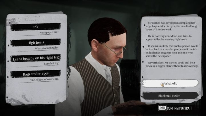 Choose one of the two options and make a profile for Mr - Sherlock Holmes The Awakened: Chapter 1, Barnes Bookshop - Chapter 1 - Baker Street - Sherlock Holmes The Awakened Walkthrough