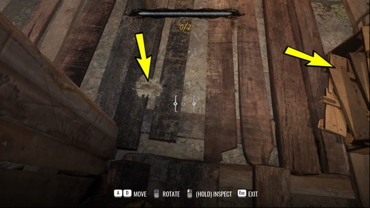 Enter the shed and look on the floor - Sherlock Holmes The Awakened: Chapter 1, Stenwicks Manor - Chapter 1 - Baker Street - Sherlock Holmes The Awakened Walkthrough