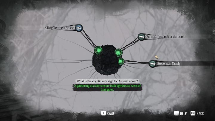 Enter the Mind Palace and with the question What is the cryptic message for Ashmat about, choose - Sherlock Holmes The Awakened: London - Chapter 7 - London - Sherlock Holmes The Awakened Walkthrough
