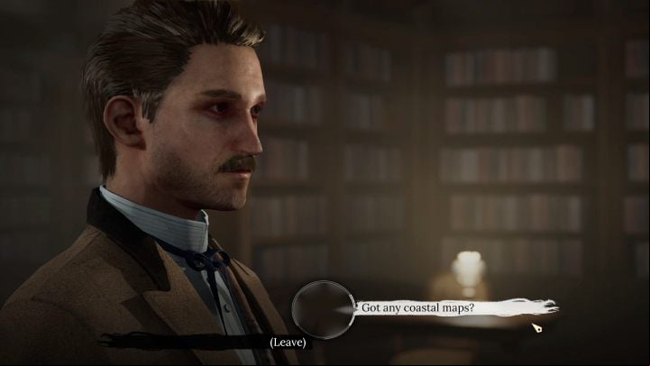 Talk to Barnes and ask him for a map of the coast - Sherlock Holmes The Awakened: London - Chapter 7 - London - Sherlock Holmes The Awakened Walkthrough