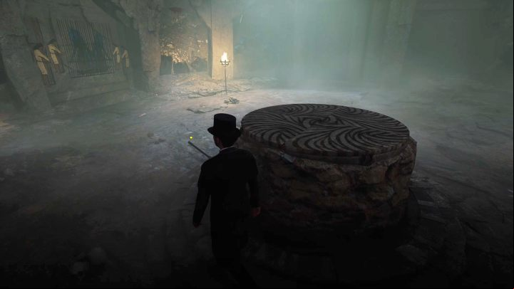 Proceed to the second underground room and pull the lever at the stone platform - Sherlock Holmes The Awakened: Ardnamurchan Point - Chapter 8 - Ardnamurchan Point - Sherlock Holmes The Awakened Walkthrough