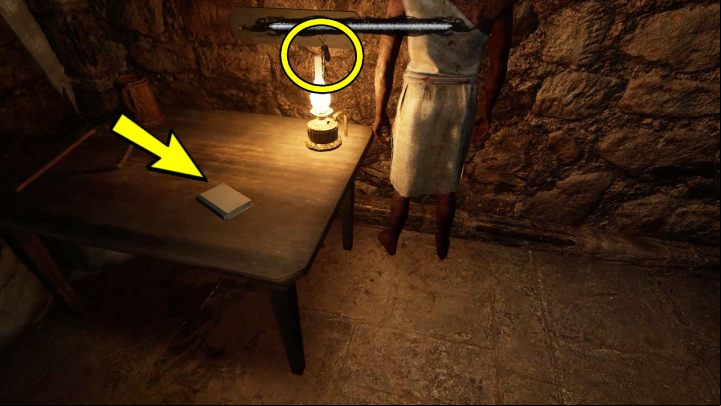Enter the first room and examine the man on the wall - Sherlock Holmes The Awakened: Ardnamurchan Point - Chapter 8 - Ardnamurchan Point - Sherlock Holmes The Awakened Walkthrough