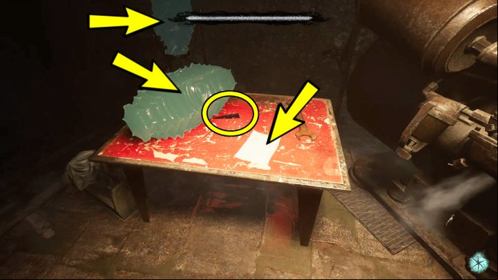 On the table take a look at - Sherlock Holmes The Awakened: Ardnamurchan Point - Chapter 8 - Ardnamurchan Point - Sherlock Holmes The Awakened Walkthrough