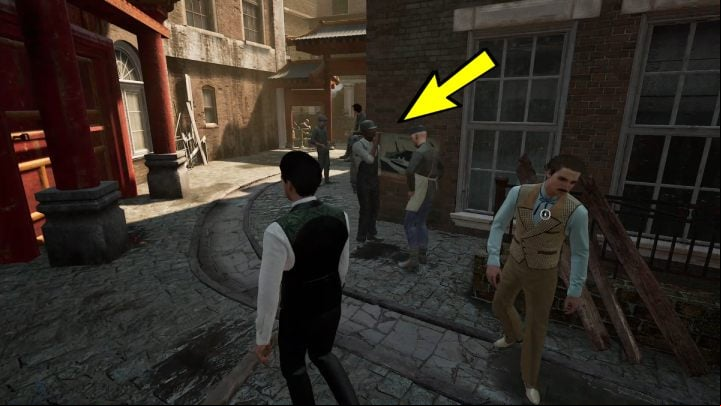 When you hear a conversation between two men, pin the Barnaby evidence again and talk to them - Sherlock Holmes The Awakened: New Orleans - Chapter 4 - New Orleans - Sherlock Holmes The Awakened Walkthrough