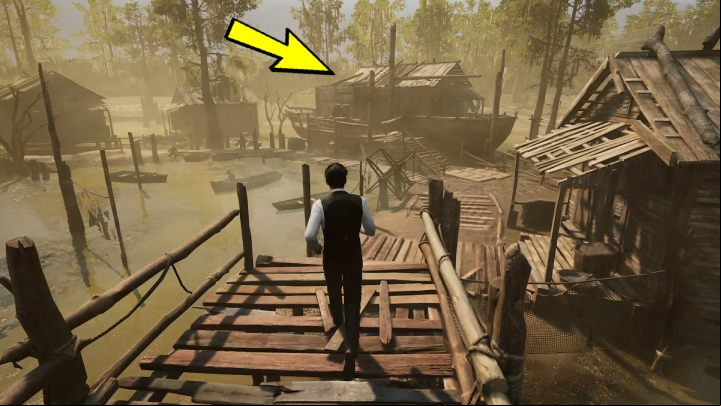 Travel to Fisherman's Quarter and search for a houseboat - Sherlock Holmes The Awakened: New Orleans - Chapter 4 - New Orleans - Sherlock Holmes The Awakened Walkthrough