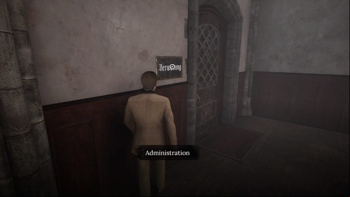 Exit the room and turn right - Sherlock Holmes The Awakened: Chapter 3 - Watson - Chapter 3 - Edelweiss Institute - Sherlock Holmes The Awakened Walkthrough
