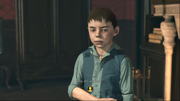 After a short cutscene the gameplay will start and a woman with a child will enter Sherlocks office - Creating Portrait and Searching Sams House | Walkthrough - Prey Tell | Walkthrough - Sherlock Holmes: The Devils Daughter Game Walkthrough