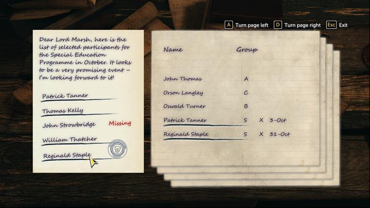Walk towards the documents on the desk, collect some evidence: newspaper article and farewell letter - Following the smell of the cloth | Walkthrough - Prey Tell | Walkthrough - Sherlock Holmes: The Devils Daughter Game Walkthrough