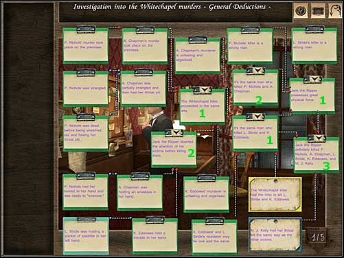 General Deductions 1/5 - Baker Street, 9th November 1888 - Walkthrough - Sherlock Holmes vs. Jack the Ripper - Game Guide and Walkthrough