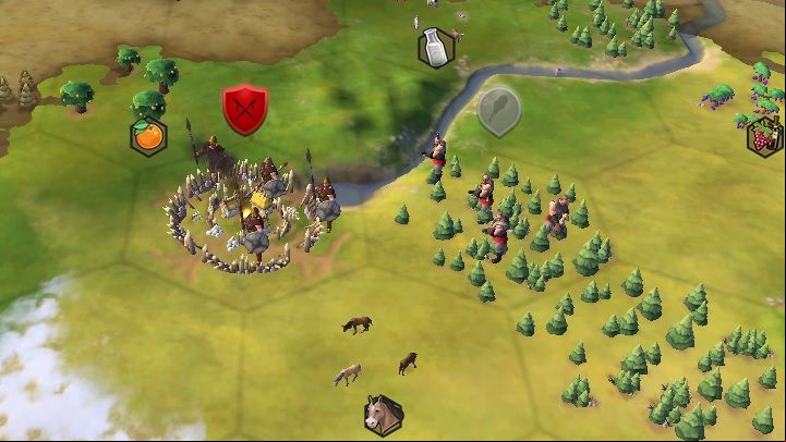 Barbarian camps can be recognized thanks to a characteristic palisade - Civilization 6: Barbarians - tips - The World - Sid Meiers Civilization VI Game Guide
