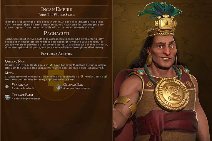 Inca is an economic power even early in the game - Civilization 6: Inca (Gathering Storm) - Pachacuti, nation description, tips - Gathering Storm Added Nations - Sid Meiers Civilization VI Game Guide