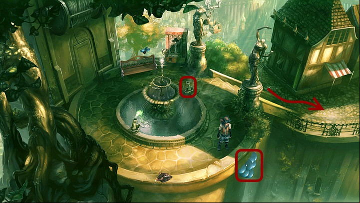 Come back to the well and take a balloon (on the right) - Chapter Three | Walkthrough - Walkthrough - Silence: The Whispered World 2 Game Guide