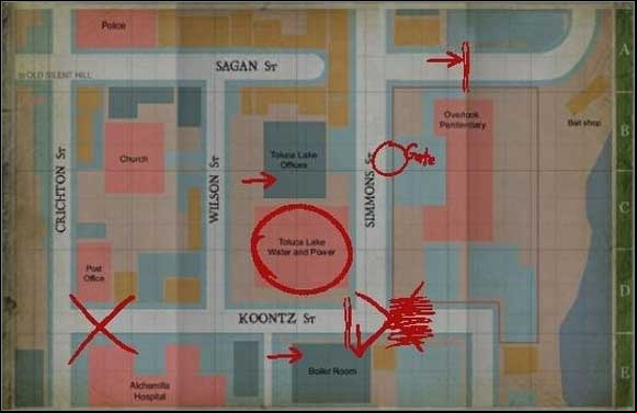 Go south to reach the Overlook Penitentiary - you can't go inside - the gate is electrified so don't touch it - Silent Hill - Streets - Silent Hill - Silent Hill: Homecoming - Game Guide and Walkthrough