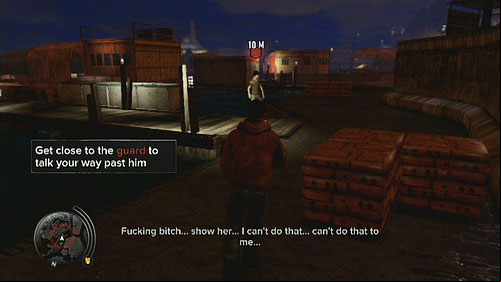 To the guard in the port, do the Fast Talk (press triangle in the particular moment) - Popstar Lead 3 - Walkthrough - Sleeping Dogs - Game Guide and Walkthrough